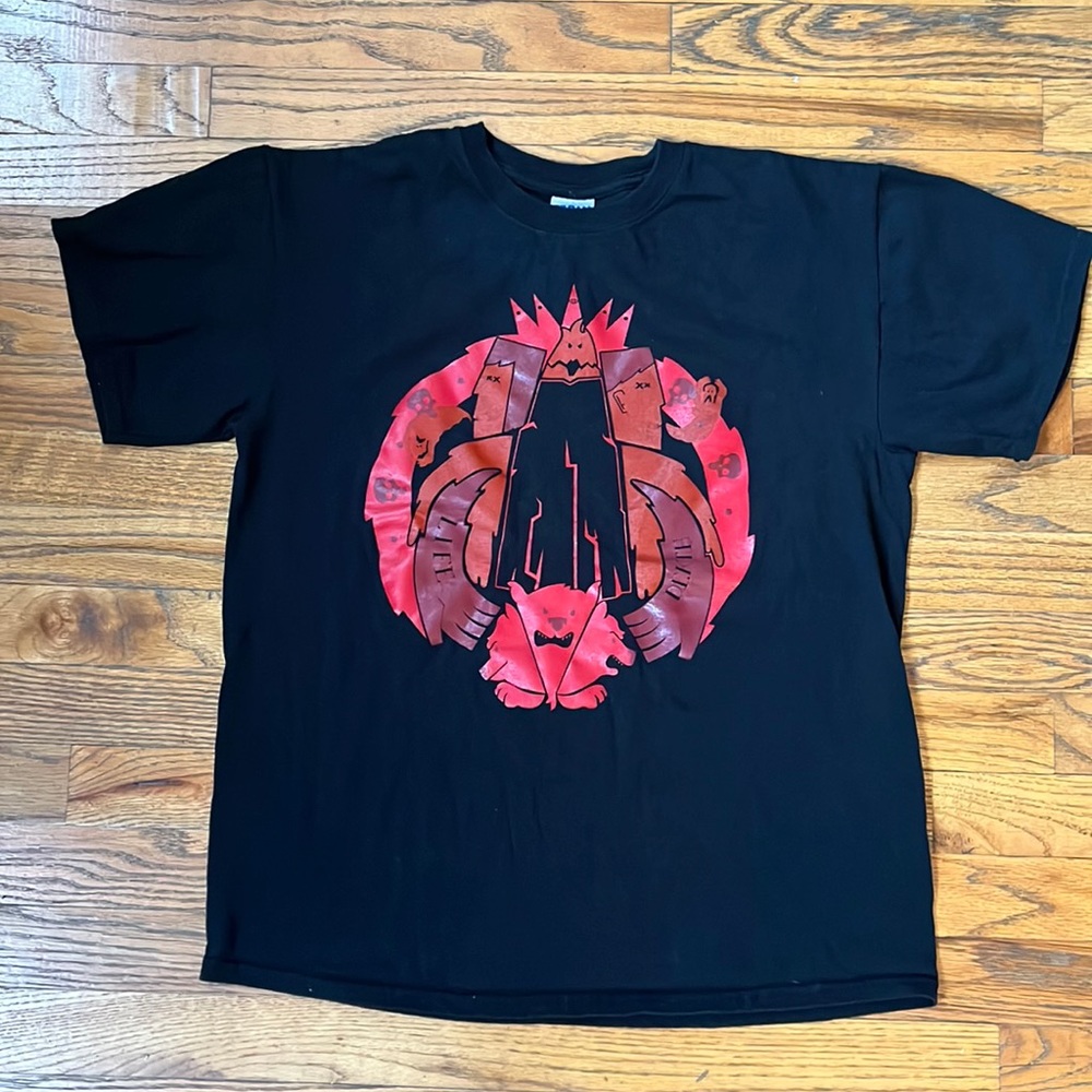 Black Graphic T-shirt Medium great Halloween shirt!